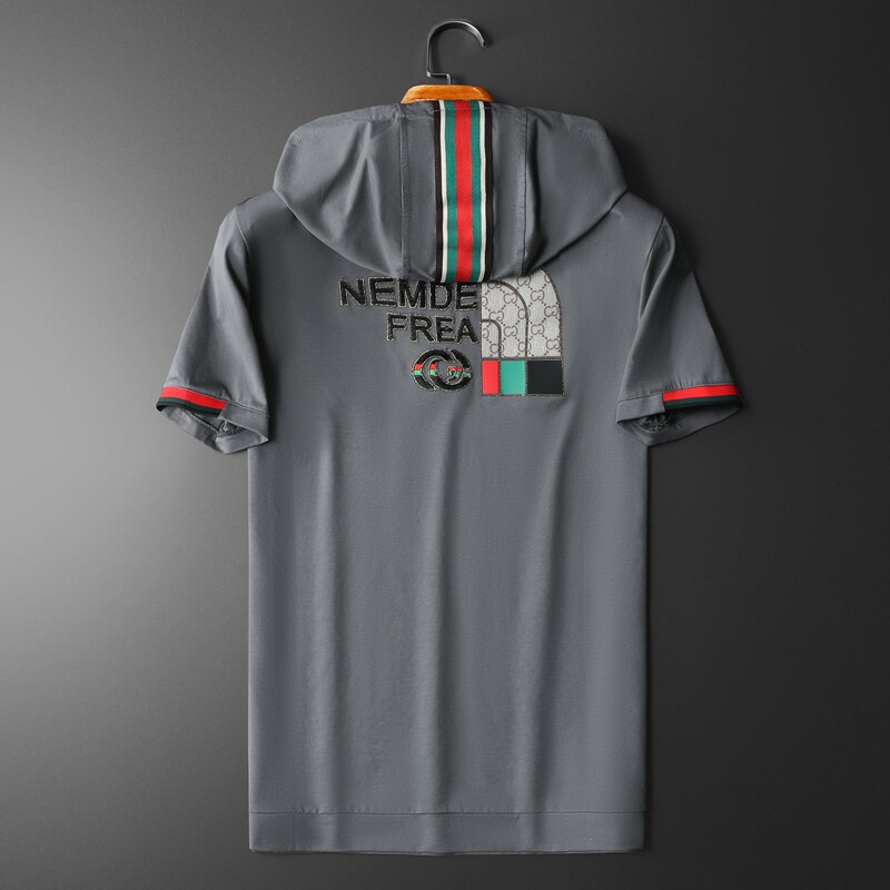 2025夏季新款高端品质丝光棉男士潮流短袖T恤QT3001AFD7013T-P80，男装T恤，阿丰达