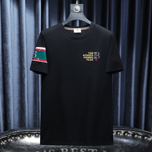 2026夏季新款高端品质丝光棉男士潮流短袖T恤QT6012AFD61008T-P70图片