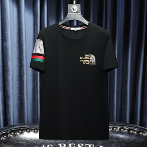 2025 夏季新款高端品质丝光棉男士潮流短袖T恤QT6012AFD7109T-P70图片