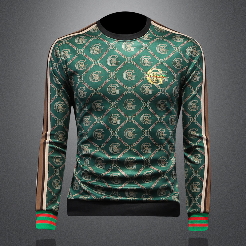 2025假模四季款男士圆领潮流刺绣时尚卫衣QT6012AFD9347Y-P125，男装卫衣，阿丰达