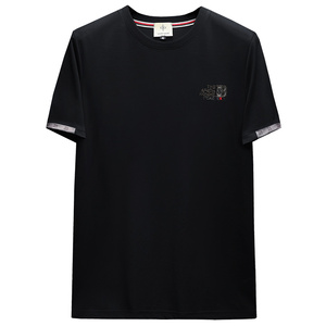 2024夏季新款高端品质丝光棉男士潮流短袖T恤QT6012AFD8551T-P75图片