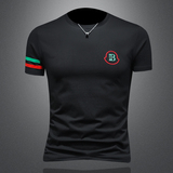 2026假模夏季新品质丝光棉男潮流短袖T恤QT6012AFD2620T-P75，男装T恤，钱塘6012(原3012)