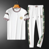 2025高端男士圆领短袖长裤运动休闲套装可单卖QT6012TZ9927P200，男装休闲套装，阿丰达