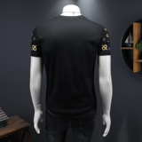 2025假模夏季新品质丝光棉男潮流短袖T恤QT6012AFD61024T-P70，男装T恤，阿丰达