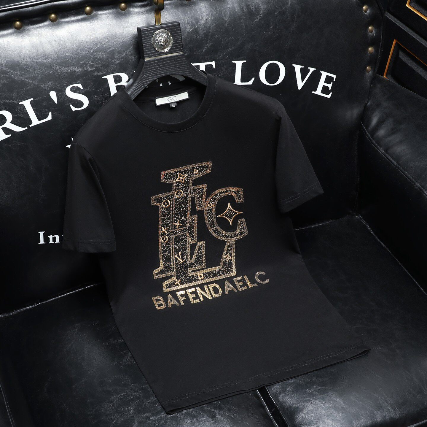 2026夏季新款品质丝光棉男潮流短袖T恤QT6012AFD2601T-P75，男装T恤，阿丰达