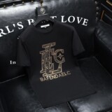 2026夏季新款品质丝光棉男潮流短袖T恤QT6012AFD2601T-P75，男装T恤，阿丰达