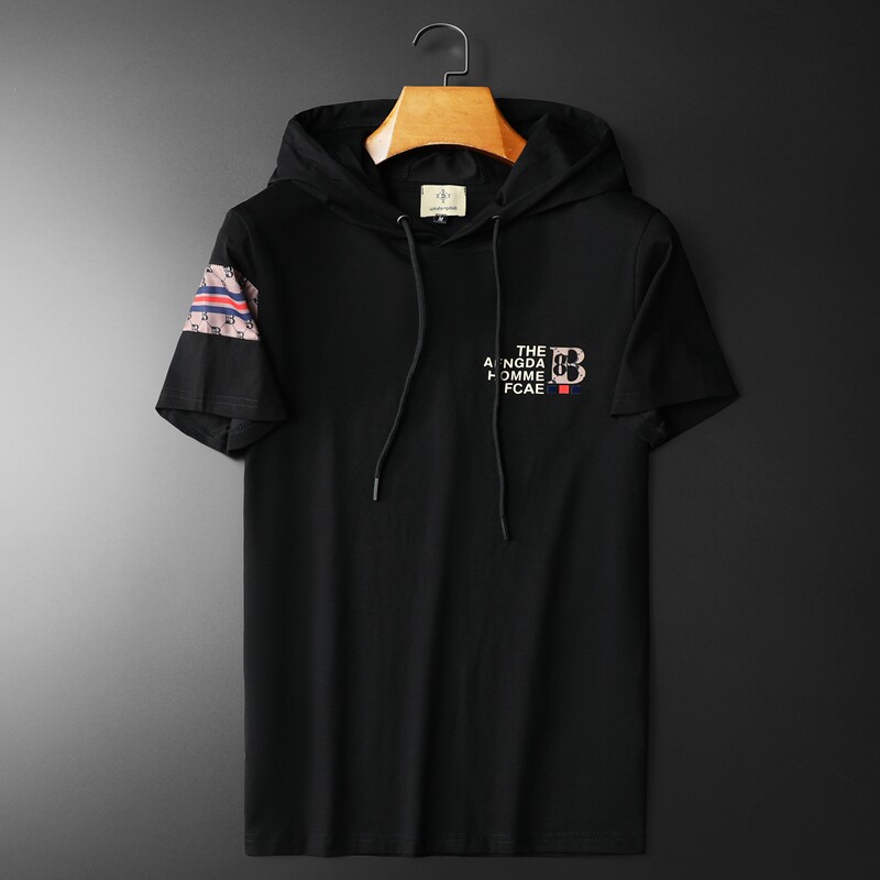 2026夏季新款高端品质丝光棉男士潮流短袖T恤QT3012AFD8514T-P80图片