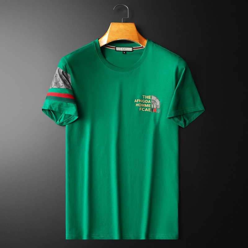 2026夏季新款高端品质丝光棉男士潮流短袖T恤QT6012AFD7109T-P70，男装T恤，阿丰达