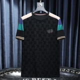 2024夏季新款高端品质丝光棉男士潮流短袖T恤QT6012AFD8531T-P75，男装T恤，钱塘6012(原3012)