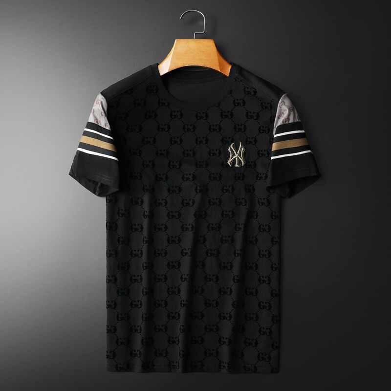 2024夏季新款高端品质丝光棉男士潮流短袖T恤QT3012AFD8384T-P75,男装T恤,钱塘6012(原3012)