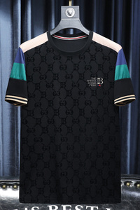 2024夏季新款高端品质丝光棉男士潮流短袖T恤QT6012AFD8531T-P75图片