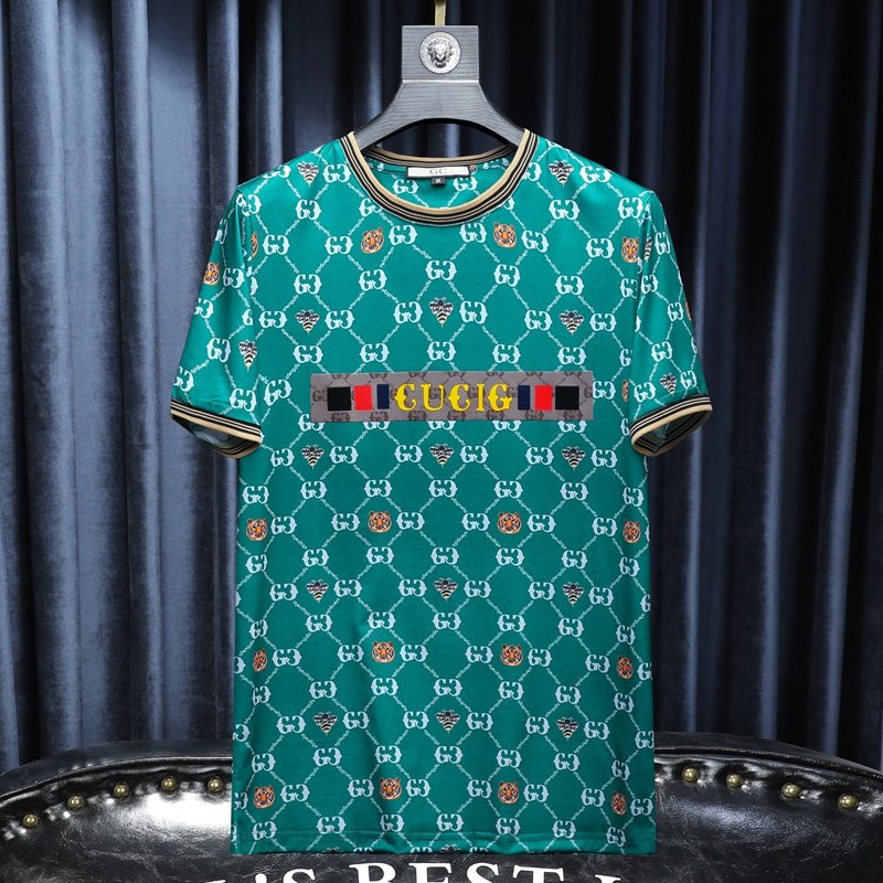 2025夏季新款高端品质丝光棉男士潮流短袖T恤QT6012AFD8377T-P70,男装T恤,阿丰达