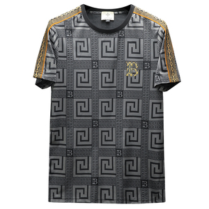 2026 夏季新高端品质丝光棉男潮流短袖T恤QT6012AFD2638T-P75图片