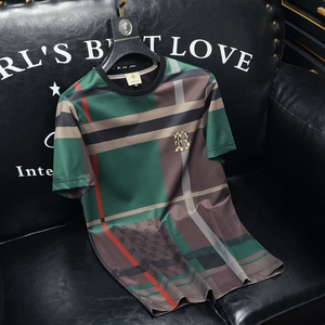 2026夏季新款高端品质丝光棉男潮流短袖T恤 QT6012AFD9910T-P70,男装T恤,阿丰达