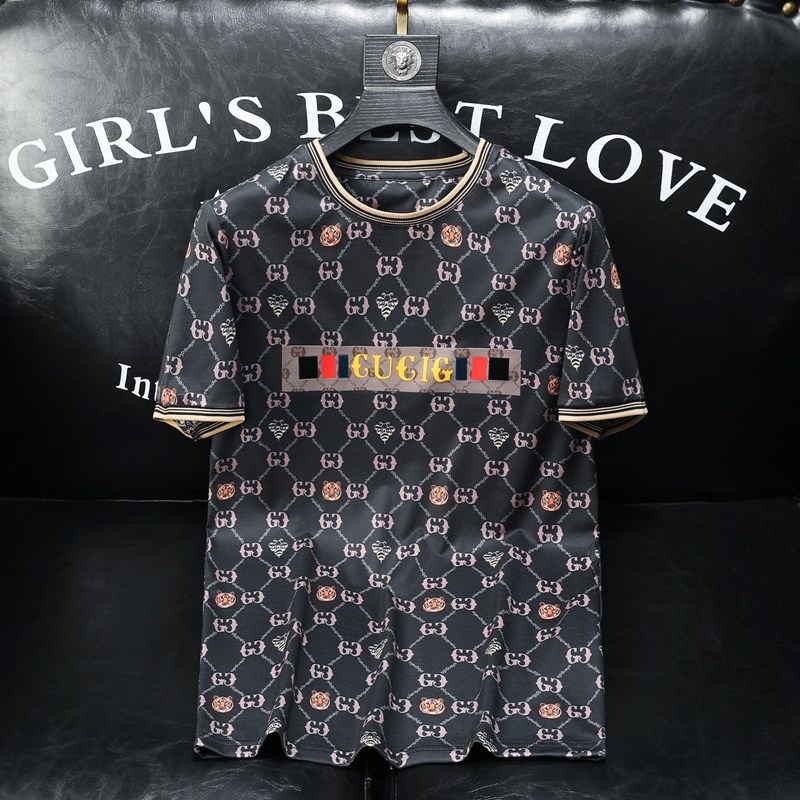 2025夏季新款高端品质丝光棉男士潮流短袖T恤QT6012AFD8377T-P70,男装T恤,阿丰达