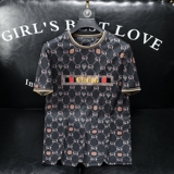 2024夏季新款高端品质丝光棉男士潮流短袖T恤QT6012AFD8377T-P70，男装T恤，钱塘6012(原3012)