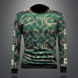 2025假模四季款男士圆领潮流刺绣时尚卫衣 QT6012AFD9345Y-P125，男装卫衣，阿丰达