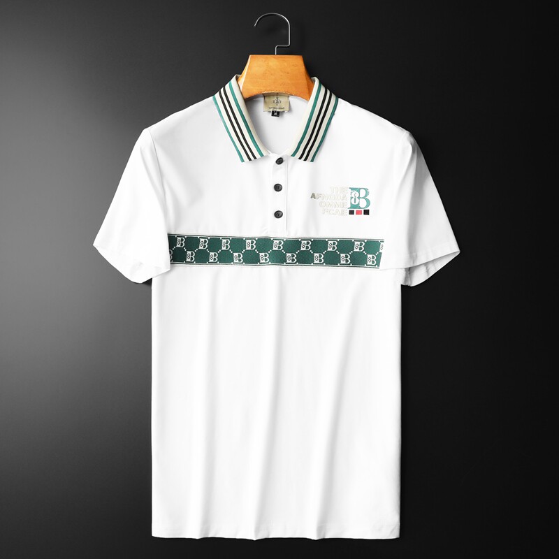 2024夏季新款高端品质丝光棉男士潮流短袖T恤QT3012AFD8382T-P75图片