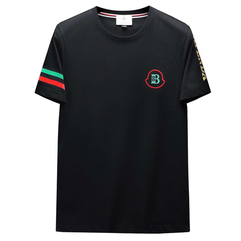 2026夏季新款品质丝光棉男潮流短袖T恤QT6012AFD2620T-P75,男装T恤,阿丰达