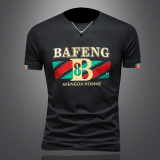 2026假模夏季新品质丝光棉男潮流短袖T恤QT6012AFD2611T-P75，男装T恤，钱塘6012(原3012)