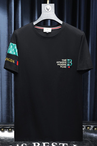 2023夏季新款高端品质丝光棉男士潮流短袖T恤 QT3012AFD8383T-P70图片
