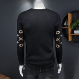 假模秋冬款新品男士圆领潮流针织衫打底毛衣QT6012AFD25030-P115，男装针织衫/毛衣，阿丰达