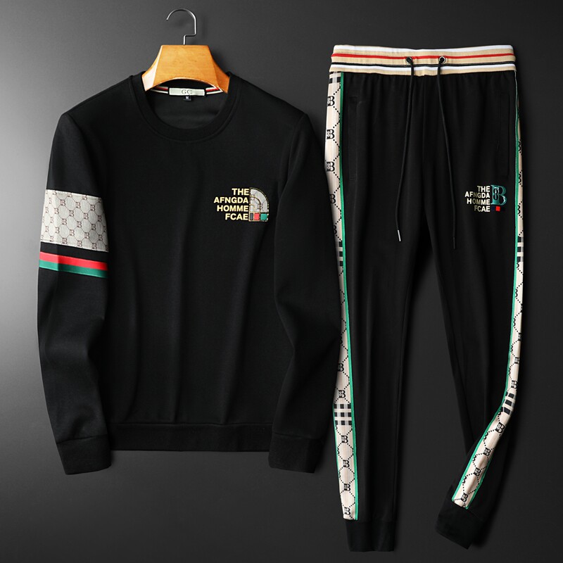 2026秋款潮男士长裤长袖休闲运动套装可单卖QT6012TZ7131-1P260，男装休闲套装，阿丰达