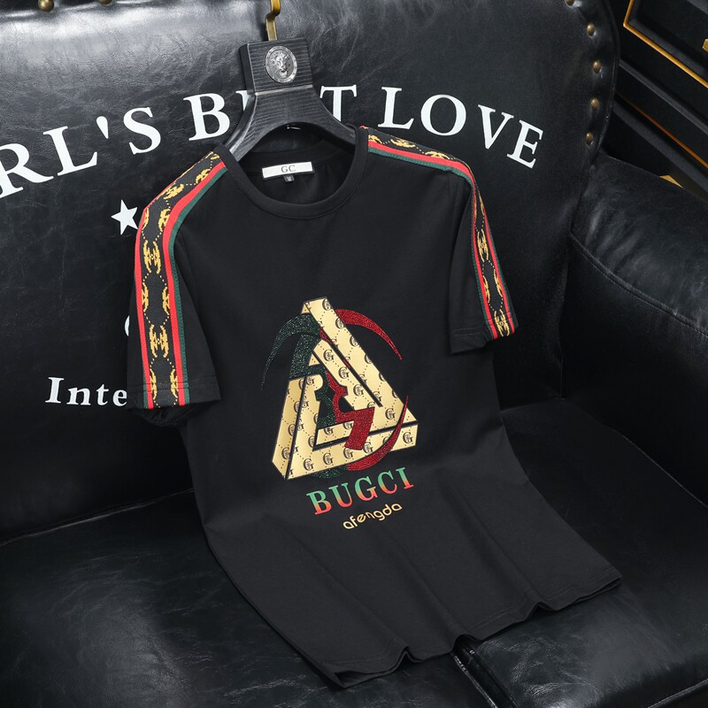 2026夏季新款高端品质丝光棉男潮流短袖T恤QT6012AFD9932T-P70，男装T恤，阿丰达