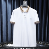 2024夏季新款高端品质丝光棉男士潮流短袖T恤QT6012AFD8526T-P80，男装T恤，钱塘6012(原3012)
