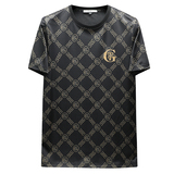 2026夏季新款高端品质丝光棉男潮流短袖T恤QT6012AFD2633T-P75，男装T恤，阿丰达