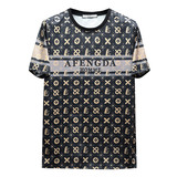 2026夏季新品质丝光棉男潮流短袖T恤QT6012AFD61032T-P70，男装T恤，阿丰达