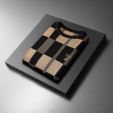 2025秋冬款新品男士圆领潮流针织衫打底毛衣QT3012AFD5820-P105，男装针织衫/毛衣，阿丰达