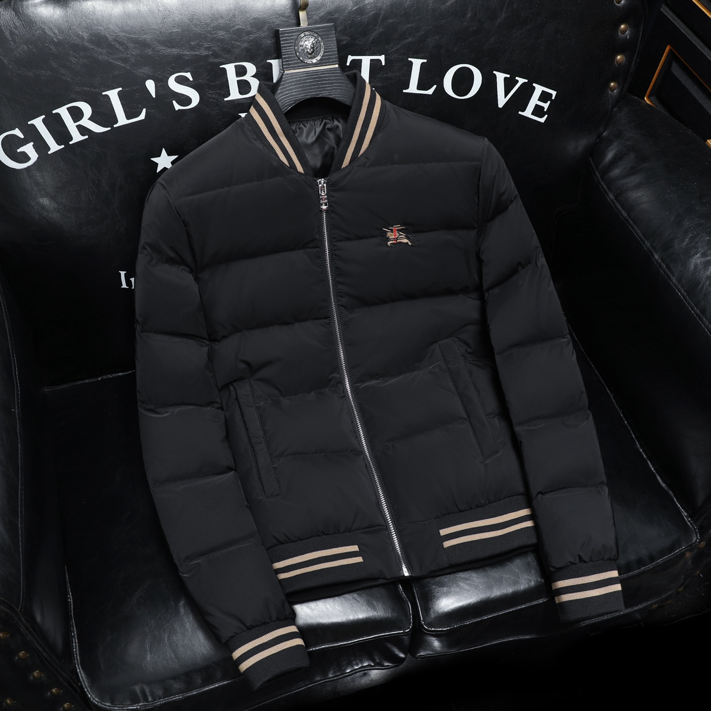 2025新款男士立领开衫时尚潮流羽绒服外套QT6012AFD7800-P300，男装羽绒服，阿丰达