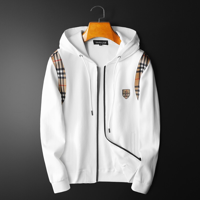 2024新款四季款男士连帽开衫潮流时尚卫衣QT3012AFD2123Y-P160，男装卫衣，钱塘6012(原3012)