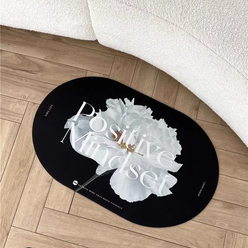 北欧浴室高级防滑吸水硅藻泥地垫
