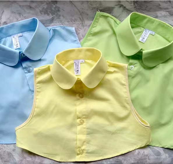 女士纯棉韩版色织假领子包邮