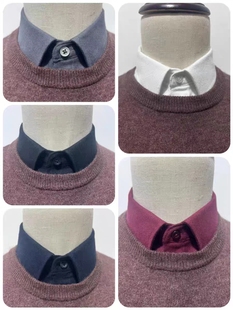 纯棉加厚磨毛假领子男女通用百搭毛衣衬衫衣领换领节约领方领