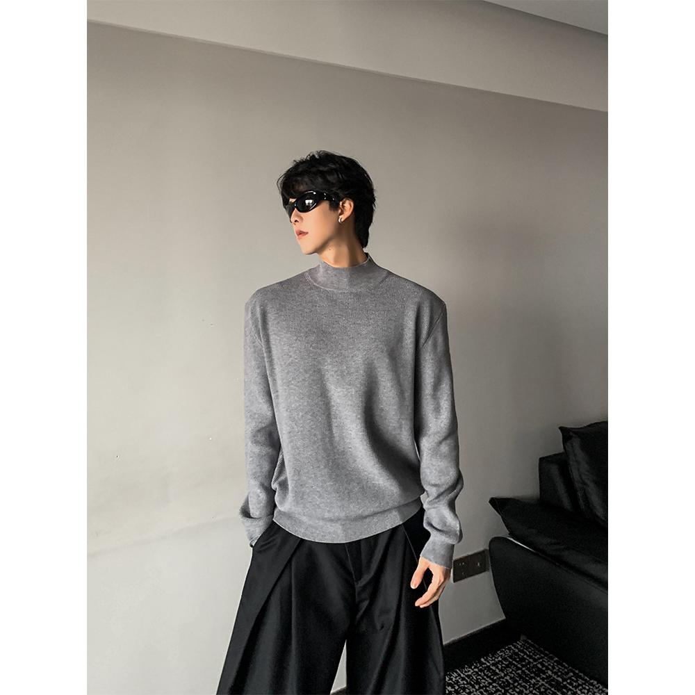 半高领针织衫打底毛衣