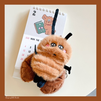 可爱卡通毛绒蟑螂Airpods耳机套