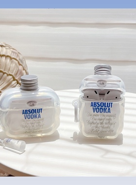 创意立体伏特加酒瓶适用airpods4耳机保护套苹果无线蓝牙耳机壳三四airpodpro2二代ipod耳机套airpods3保护壳