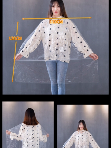 Одноразовая пластиковая накидка для стрижки волос для парикмахерской, холодная завивка, увеличенная толщина