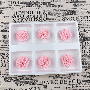 可食用巧克力母亲节粉色康乃馨蛋糕装饰摆件红色玫瑰花烘焙甜品台