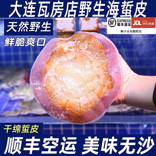 大连瓦房店野生海蜇皮绵蜇皮鲜脆爽口非即食凉拌海蜇头无沙小圆皮