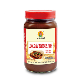 增城特产如丰食品原油面豉酱375g黄豆酱发酵调味酱焖肉炖肉豆酱
