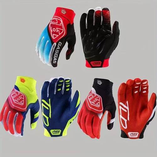 现货24tld四色红蓝配色越野摩托车骑行户外运动手套防滑耐磨电摩
