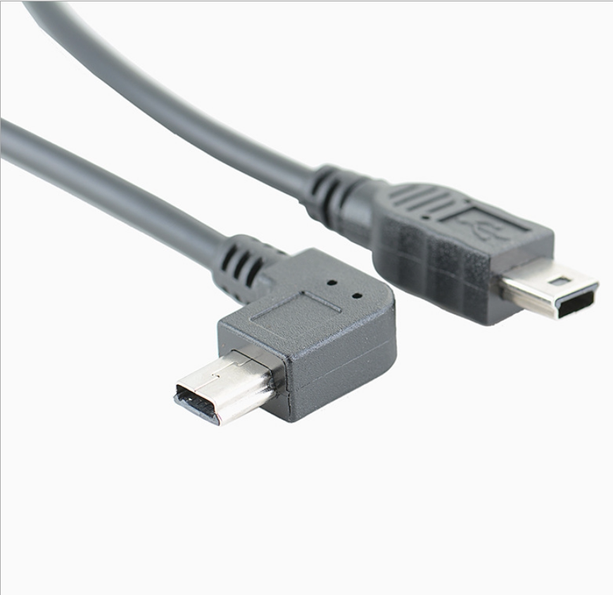 弯头导航仪外接行车记录仪电子狗T口迷你mini5p公对公GPS数