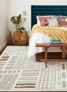 意式轻奢别墅客厅沙发茶几地毯超柔加密加厚抽象渐变耐脏简约地毯