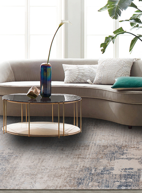 意式轻奢别墅客厅沙发茶几地毯超柔加密加厚抽象渐变耐脏简约地毯