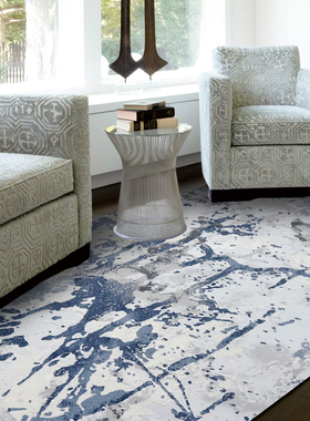 土耳其进口高密度美式轻奢简约现代客厅茶几沙发卧室可机洗满铺毯