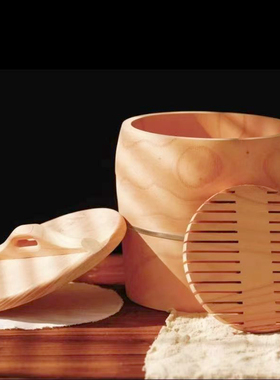 香椿木蒸饭木桶糯米饭正子木蒸子蒸饭家用甑子整木挖空商业木桶饭